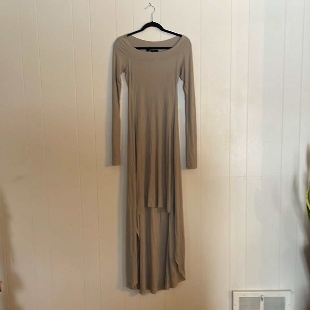 BCBG MaxAzria Hi Low Hem Long Sleeve Dress - Medium - runs small
